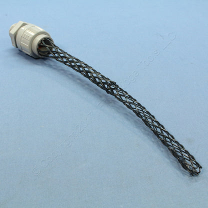 Woodhead Max-Loc Cord Grip .625-.75" Plastic Mesh Form 3 Nema 3R Gray 5542NM