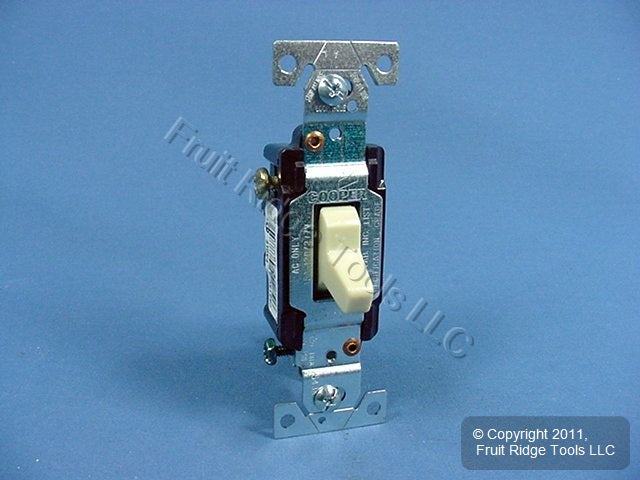 Eagle CS315V Ivory Electric Commercial Toggle Wall Light Switch 3-Way 15A 10pcs
