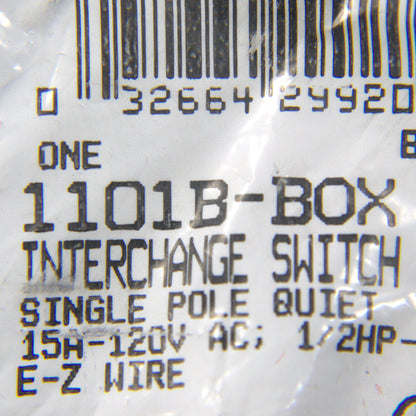 Eagle Brown Single Pole Toggle Switch for Despard Switch Plate 15A 120V 1101B