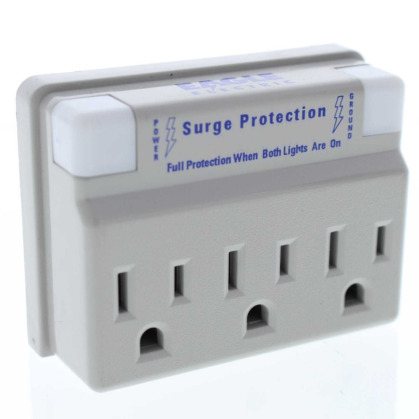 Eagle Surge Computer Gray 3-1 Full Protection Adapter 15A 125V 2P3W 1183CG-K