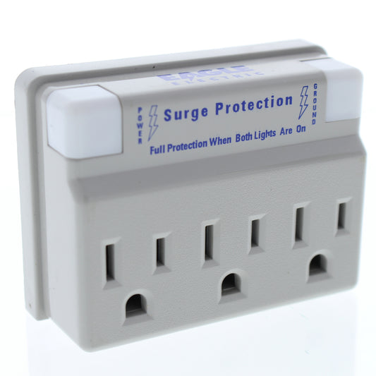 Eagle Surge Computer Gray 3-1 Full Protection Adapter 15A 125V 2P3W 1183CG-K
