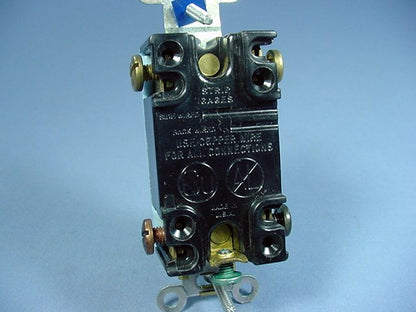 Eagle 1202V Ivory Electric Industrial Double Pole Toggle Wall Light Switch 15A