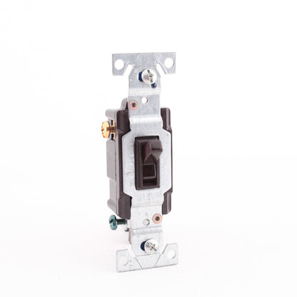 Eagle 1223-1B Brown Commercial Grade 3-Way Toggle Wall Light Switches 15A 10pcs