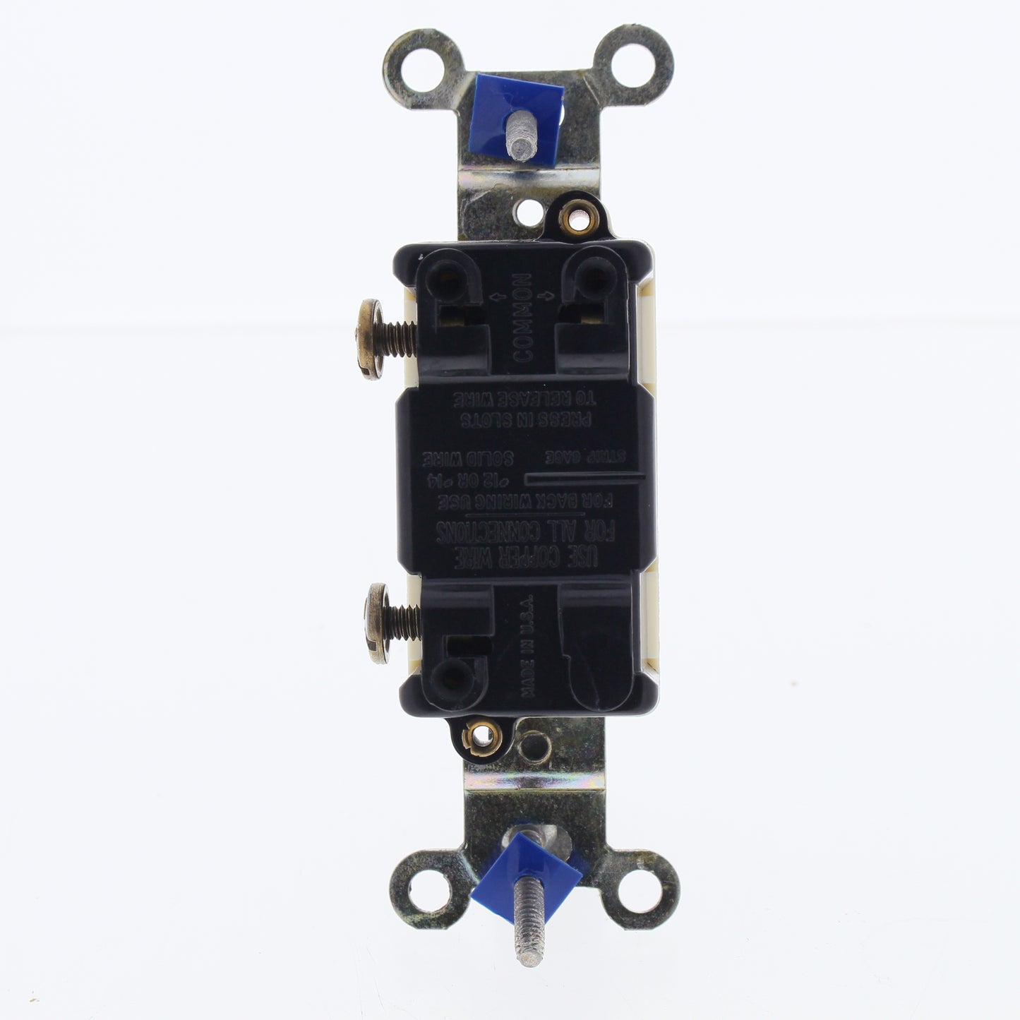 Eagle Ivory Heavy Duty Toggle Light Switch 20A 120V Single Pole 1238-2V