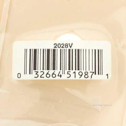 Eagle 2028V White 1-Gang Phone 3/8" Plastic Mid-Size Wallplate Cover Box Mount