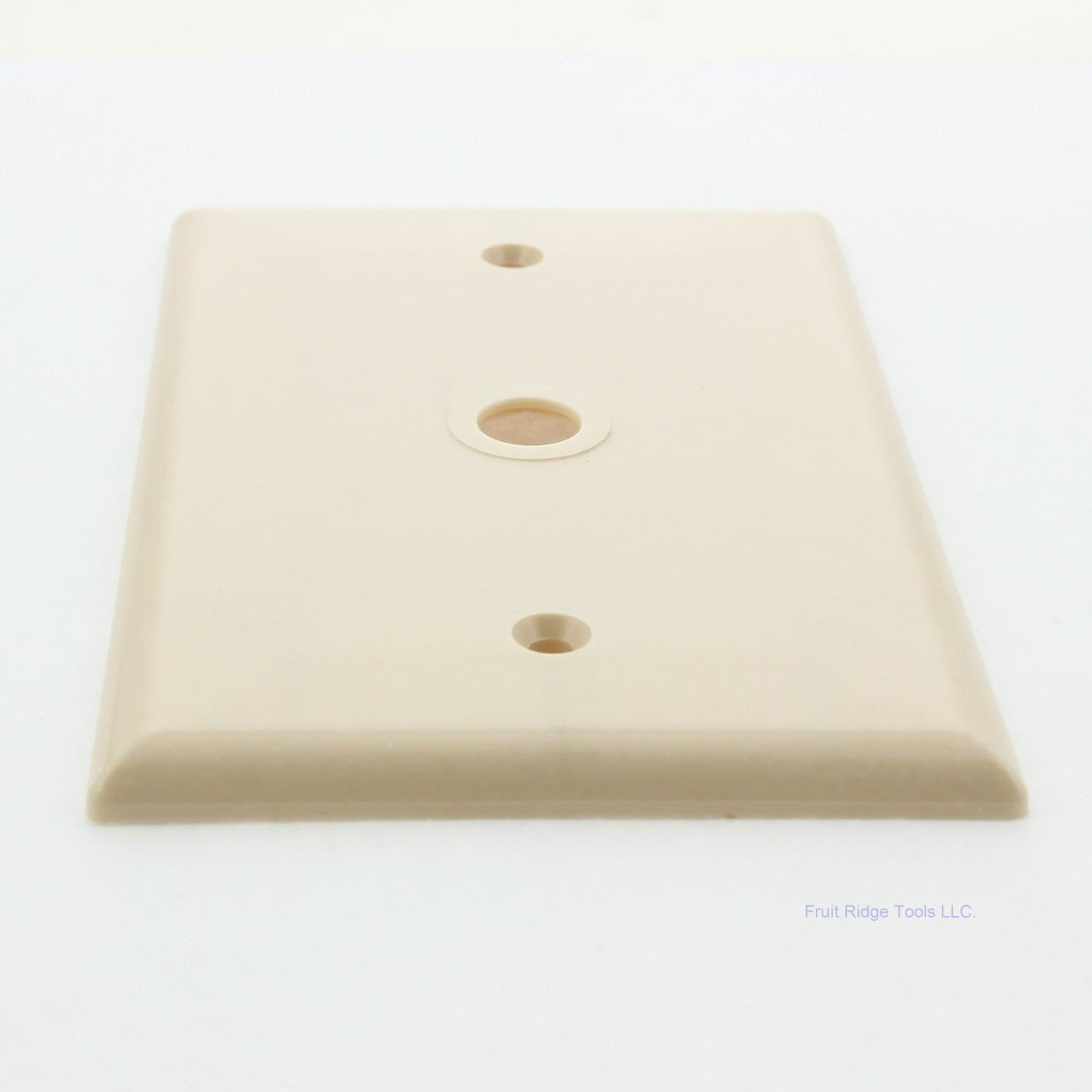 Eagle 2028V White 1-Gang Phone 3/8" Plastic Mid-Size Wallplate Cover Box Mount