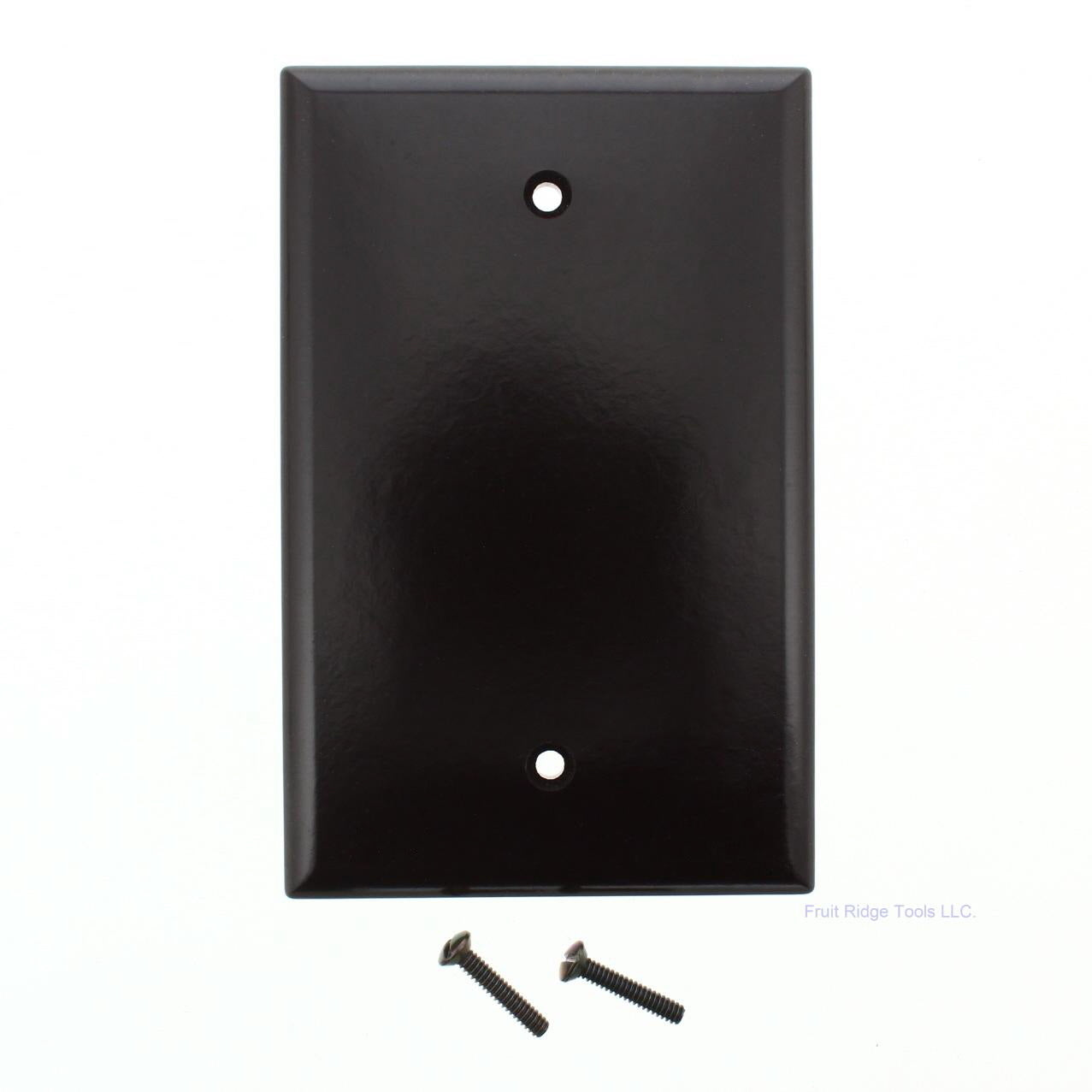 Eagle 2029B Brown 1-Gang Blank Plastic Mid-Size Wallplate Cover Plate Box Mount