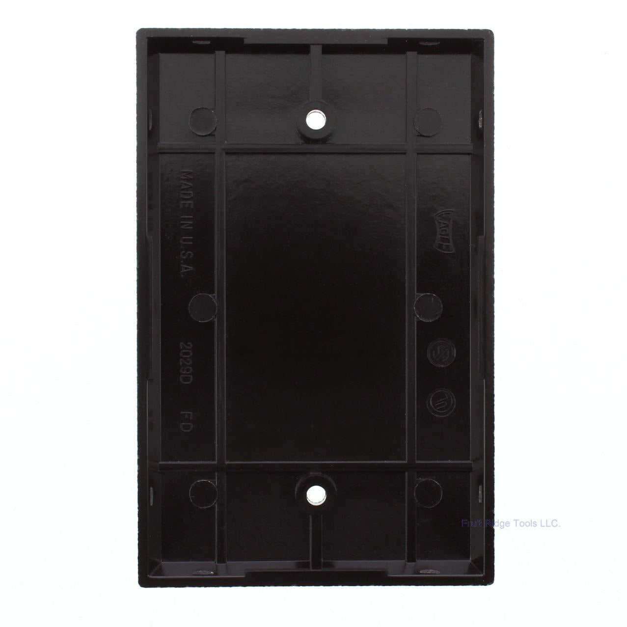 Eagle 2029B Brown 1-Gang Blank Plastic Mid-Size Wallplate Cover Plate Box Mount