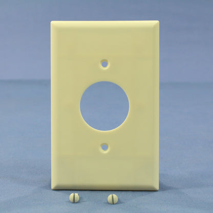 Eagle 2031A Almond 1-Gang Single 1.406" Outlet Plastic Mid-Size Wallplate Cover