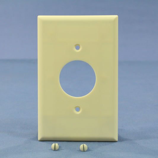 Eagle 2031A Almond 1-Gang Single 1.406" Outlet Plastic Mid-Size Wallplate Cover