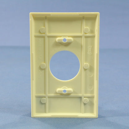 Eagle 2031A Almond 1-Gang Single 1.406" Outlet Plastic Mid-Size Wallplate Cover