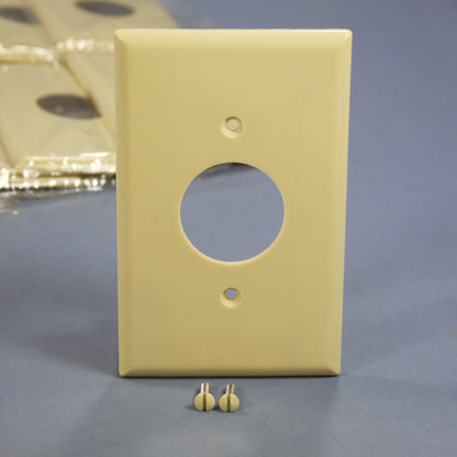 Eagle 2031V Ivory 1-Gang 1.406in. Outlet Plastic Mid-Size Wallplate Cover 25pcs