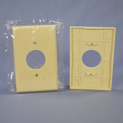 Eagle 2031V Ivory 1-Gang 1.406in. Outlet Plastic Mid-Size Wallplate Cover 25pcs