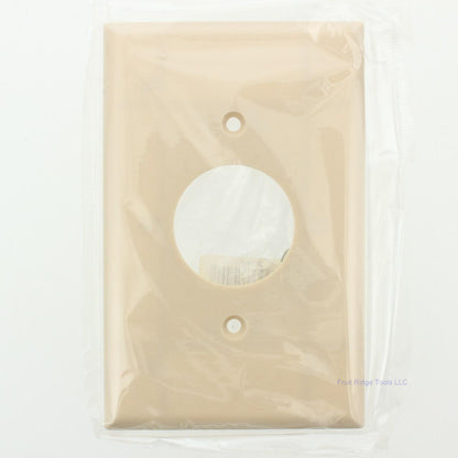 Eagle 2031V Ivory 1-Gang Single 1.406" Outlet Plastic Mid-Size Wallplate Cover