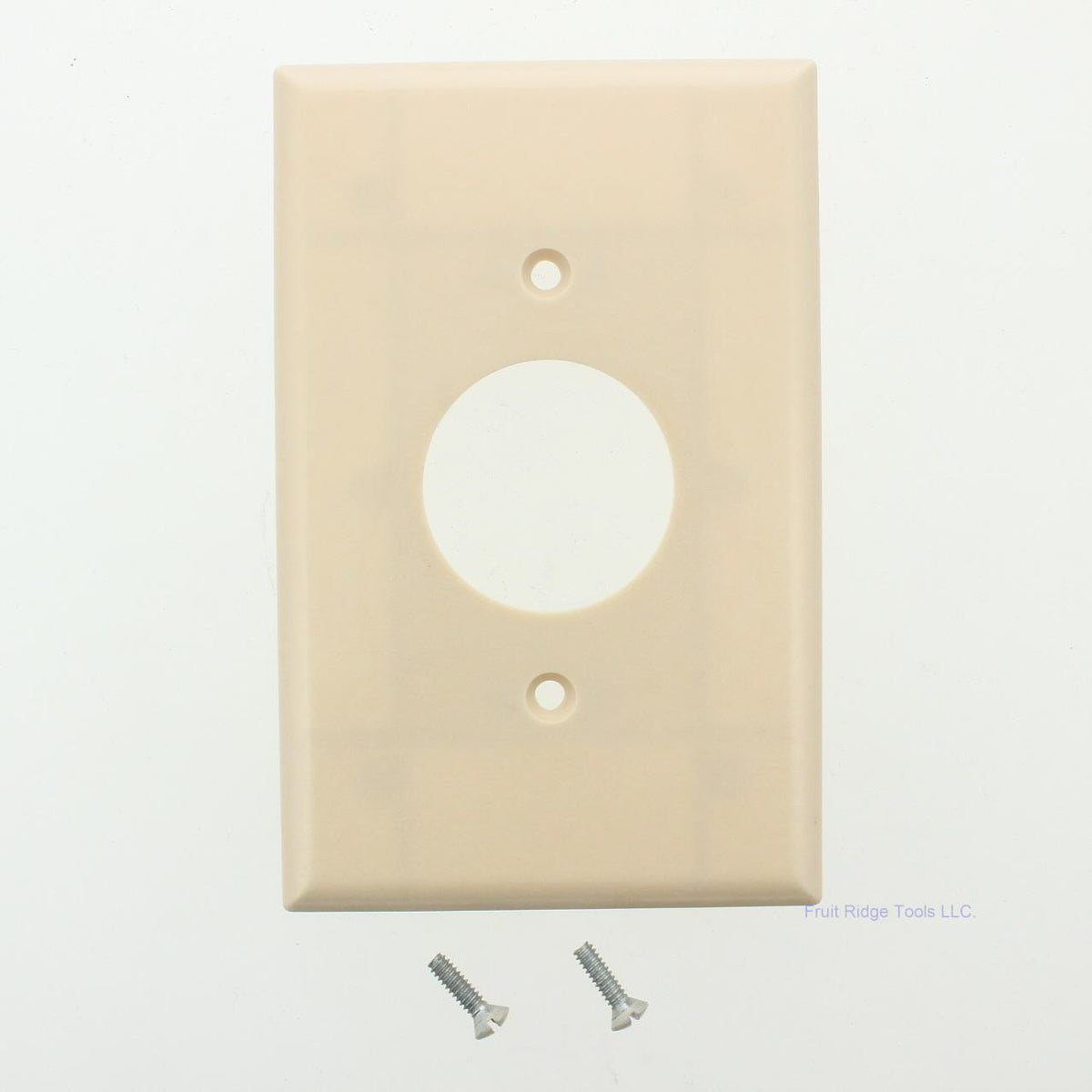 Eagle 2031V Ivory 1-Gang Single 1.406" Outlet Plastic Mid-Size Wallplate Cover