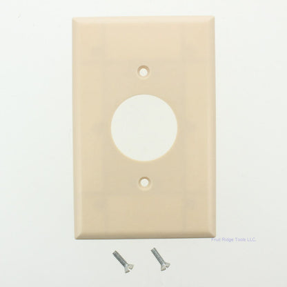 Eagle 2031V Ivory 1-Gang Single 1.406" Outlet Plastic Mid-Size Wallplate Cover