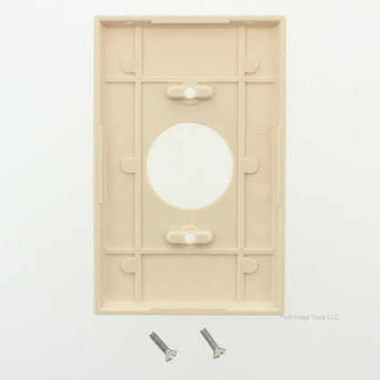 Eagle 2031V Ivory 1-Gang Single 1.406" Outlet Plastic Mid-Size Wallplate Cover