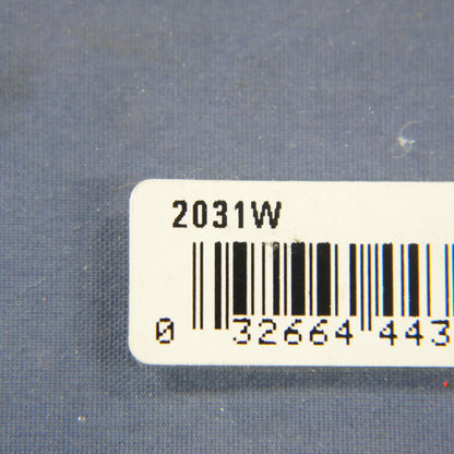 Eagle 2031W White 1-Gang Single 1.406" Outlet Plastic Mid-Size Wallplate Cover