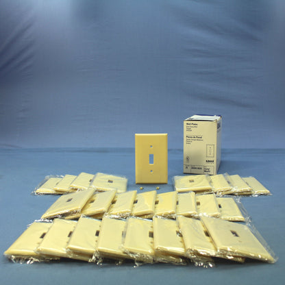 Eagle 2034V Ivory 1-Gang Toggle Switch Thermoset Wallplates Mid-Size Cover 25pcs