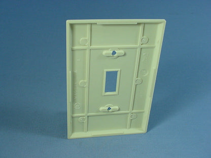 Eagle 2034V Ivory 1-Gang Toggle Switch Plastic Mid-Size Wallplate Cover Plate