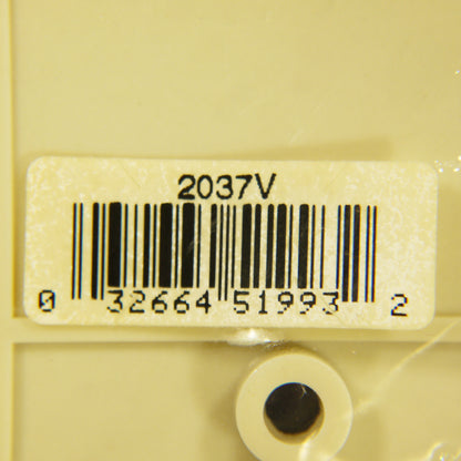 Eagle 2037V Ivory 2-Gang Blank Mid-Size Thermoset Wallplate Cover Box Mount