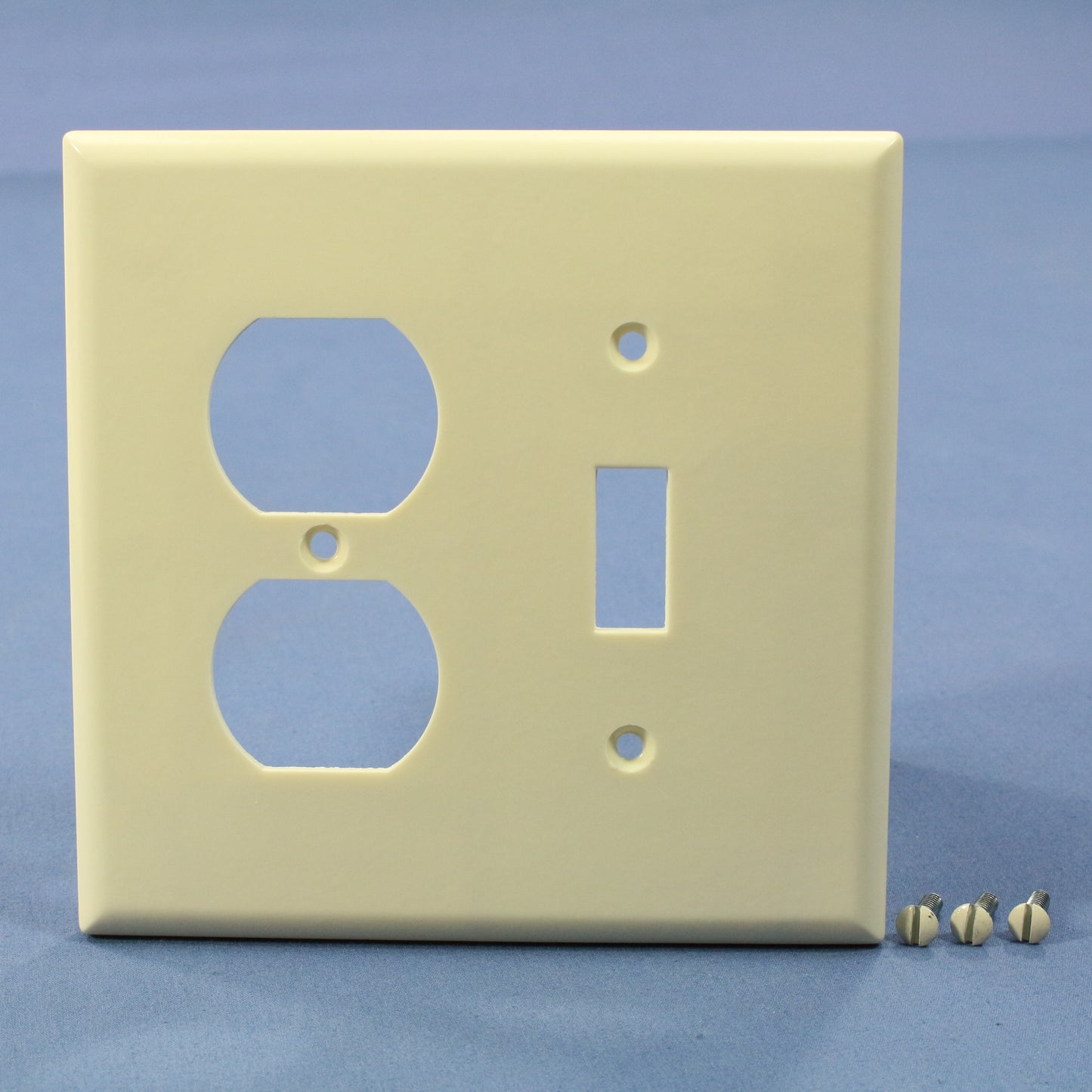 Eagle 2038B Almond 2-Gang Mid-Size Switch Receptacle Outlet Cover Plates 25-Pack
