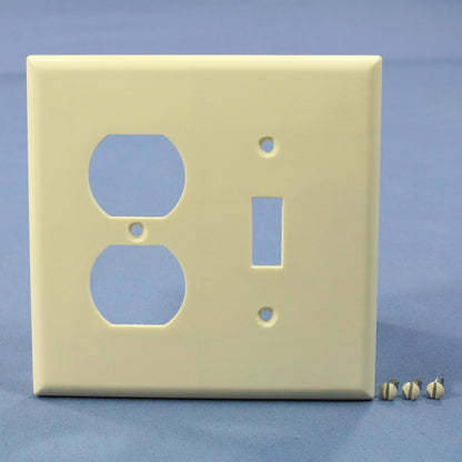 Eagle 2038B Almond 2-Gang Mid-Size Switch Receptacle Outlet Cover Plates 25-Pack