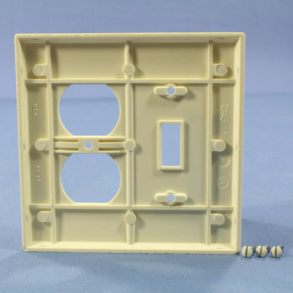 Eagle 2038B Almond 2-Gang Mid-Size Switch Receptacle Outlet Cover Plates 25-Pack