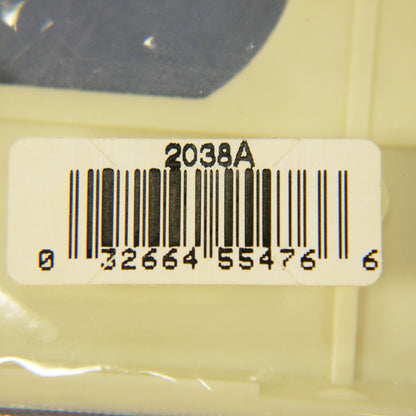 Eagle 2038A Almond 2-Gang Toggle Duplex Outlet Plastic Mid-Size Wallplate Cover