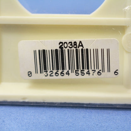 Eagle 2038A Almond 2-Gang Toggle Duplex Plastic Mid-Size Wallplate Cover 2-pack