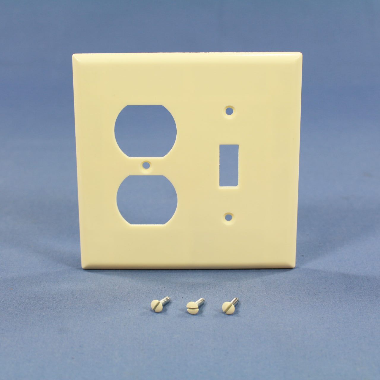 Eagle 2038A Almond 2-Gang Toggle Duplex Plastic Mid-Size Wallplate Cover 2-pack