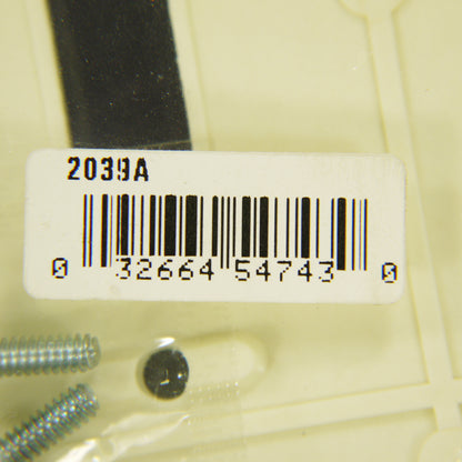 Eagle 2039A Almond 2-Gang Toggle Switch Plastic Mid-Size Wallplate Cover Plate