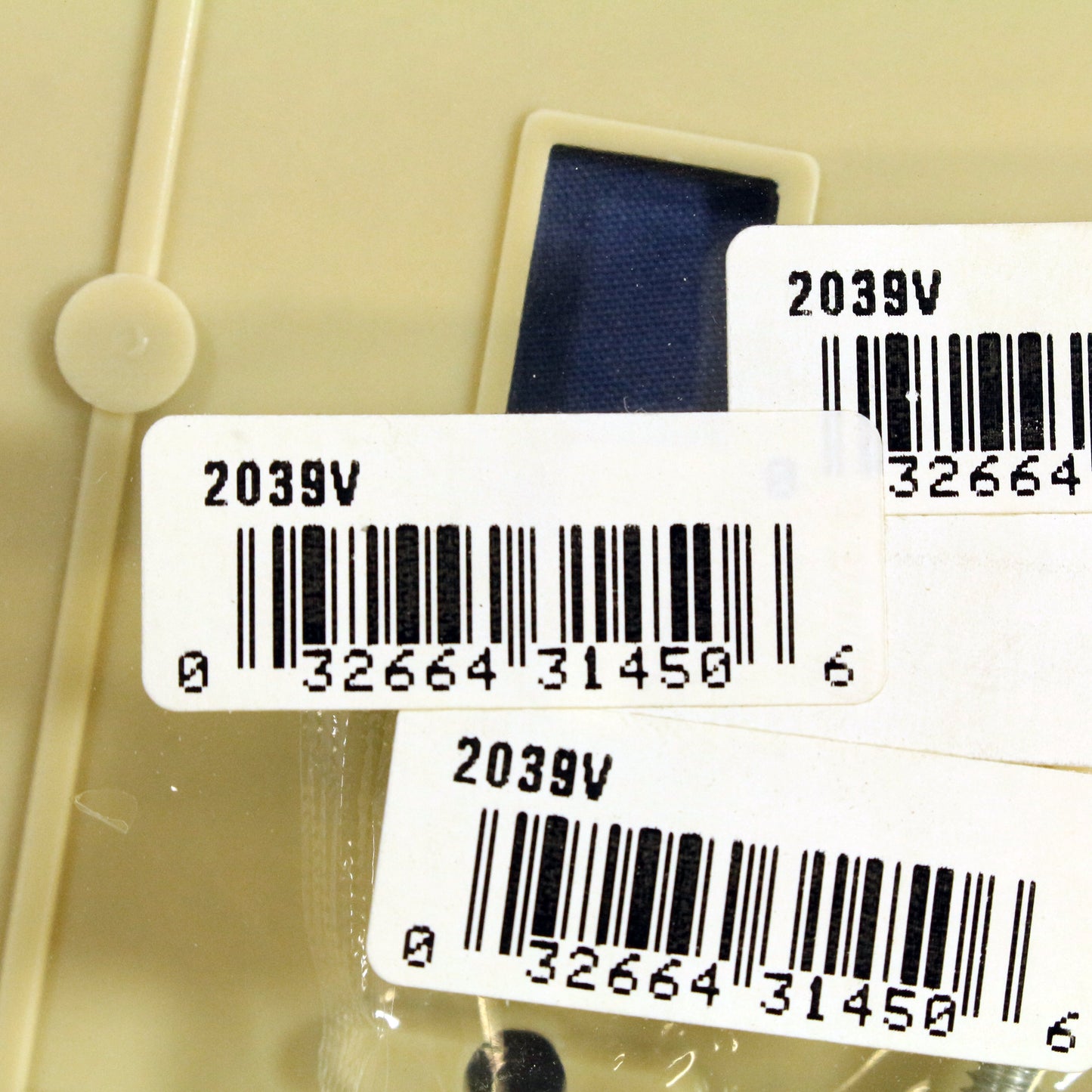 Eagle 2039V Ivory 2-Gang Toggle Switch Plastic Mid-Size Wallplate Cover Plate