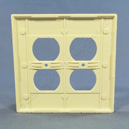 Eagle 2050A Almond 2-Gang Duplex Outlet Plastic Mid-Size Wallplate Cover Plate