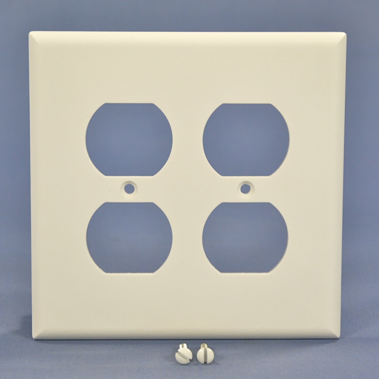 Eagle 2050W White 2-Gang Duplex Outlet Plastic Mid-Size Wallplate Cover Plate