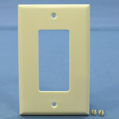 Eagle 2051A Almond 1-Gang Decorator GFCI Plastic Mid-Size Wallplate Cover Plate