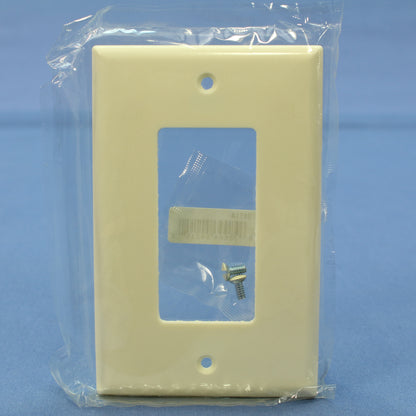 Eagle 2051A Almond 1-Gang Decorator GFCI Plastic Mid-Size Wallplate Cover Plate