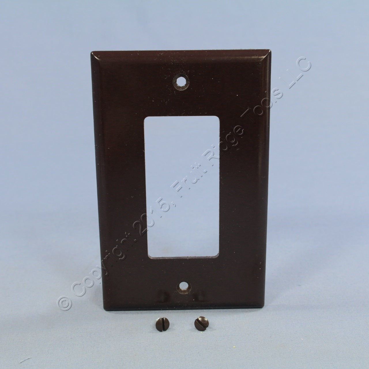 Eagle 2051B Brown 1-Gang Decorator GFCI Plastic Mid-Size Wallplate Covers 2pcs