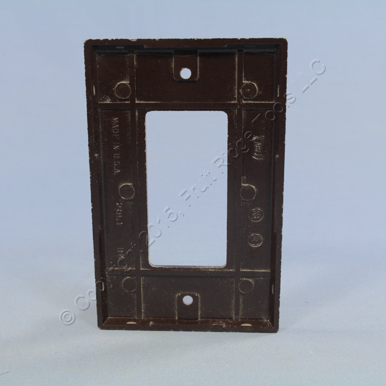 Eagle 2051B Brown 1-Gang Decorator GFCI Plastic Mid-Size Wallplate Covers 2pcs