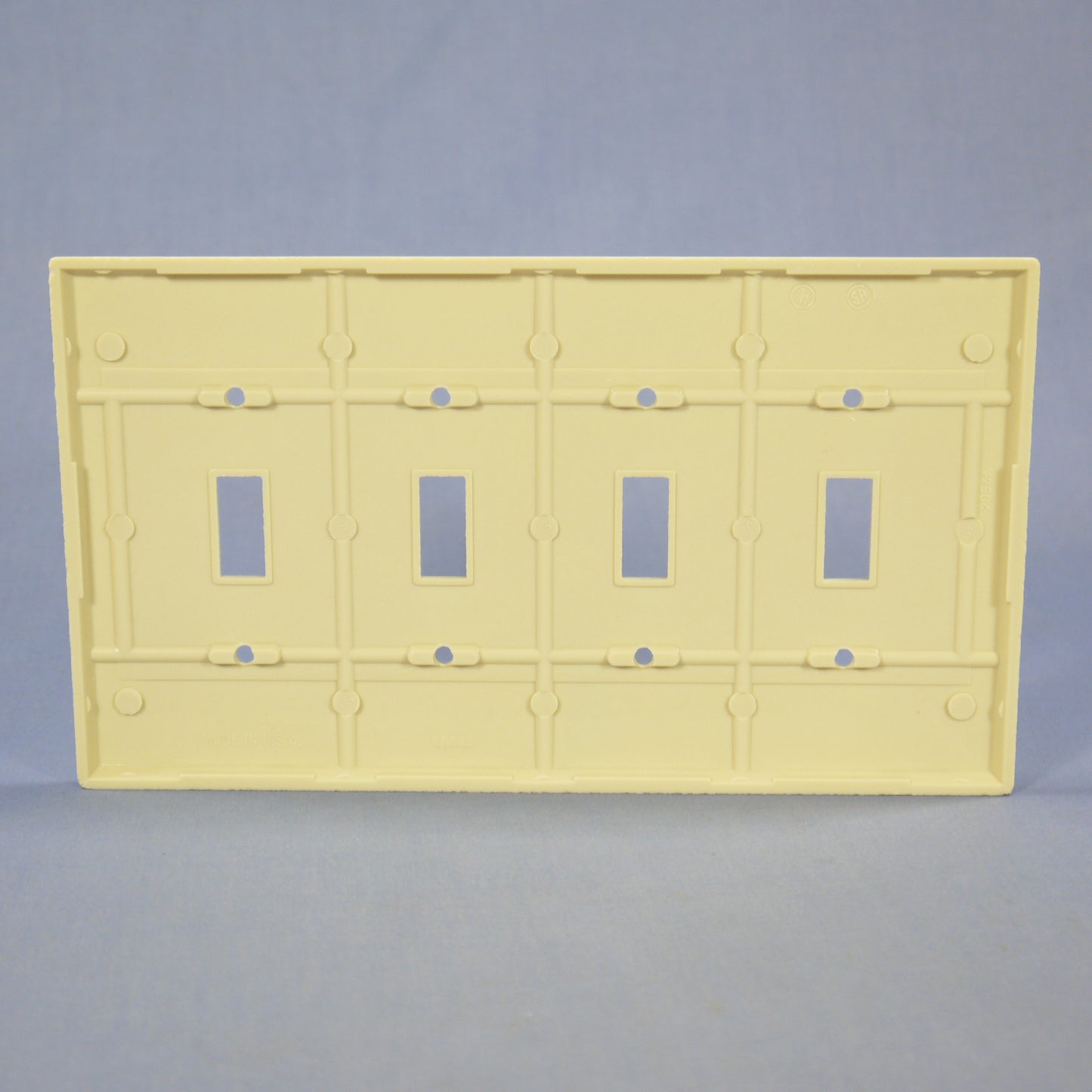 Eagle 2054V Ivory Mid-Size 4G Toggle Switch Cover Thermoset Wallplates 10-Pack
