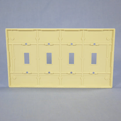 Eagle 2054V Ivory Mid-Size 4G Toggle Switch Cover Thermoset Wallplates 10-Pack