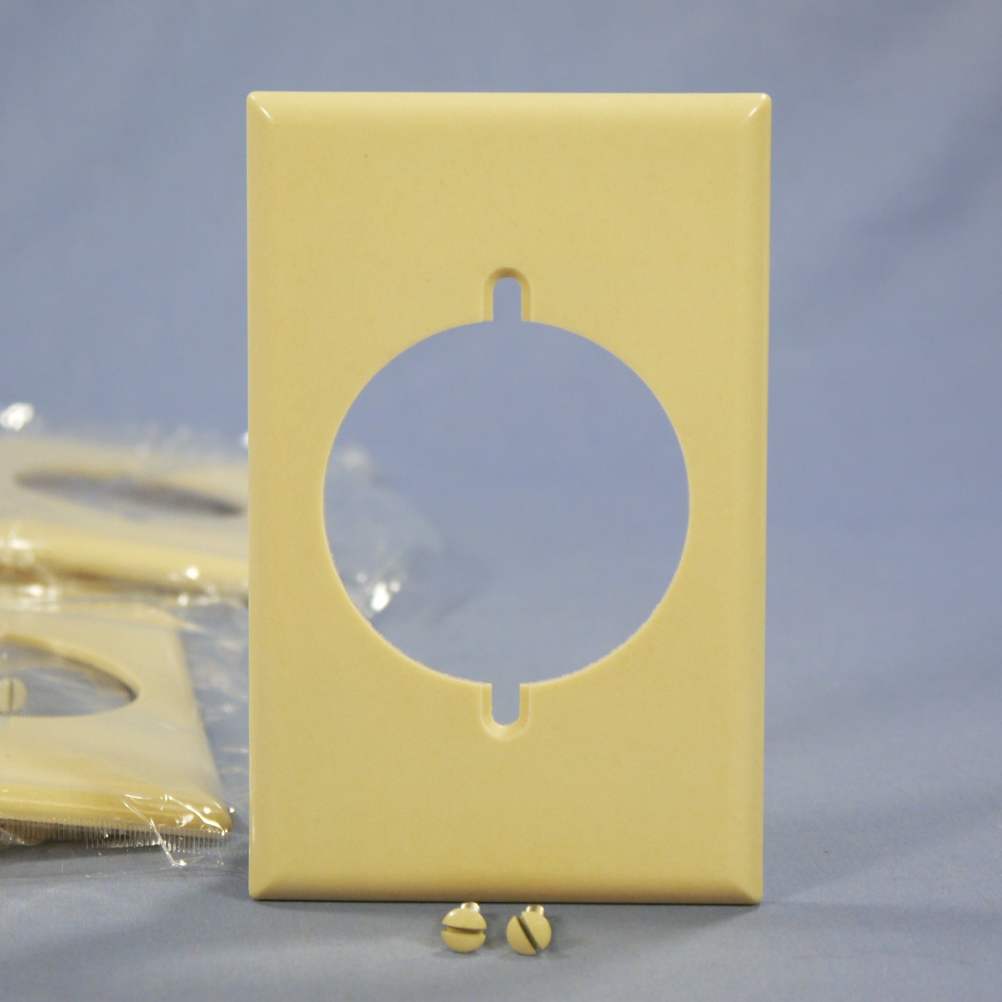 Eagle 2068V Ivory 1-Gang Power Outlet 2.15" Hole Plastic Wallplate Cover 10pcs