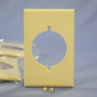 Eagle 2068V Ivory 1-Gang Power Outlet 2.15" Hole Plastic Wallplate Cover 10pcs