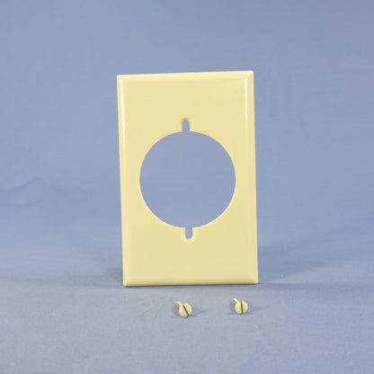 Eagle 2068V Ivory 1-Gang 2.15" Power Outlet Plastic Standard Wallplate Cover