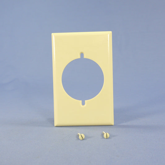 Eagle 2068V Ivory 1-Gang 2.15" Power Outlet Plastic Standard Wallplate Cover