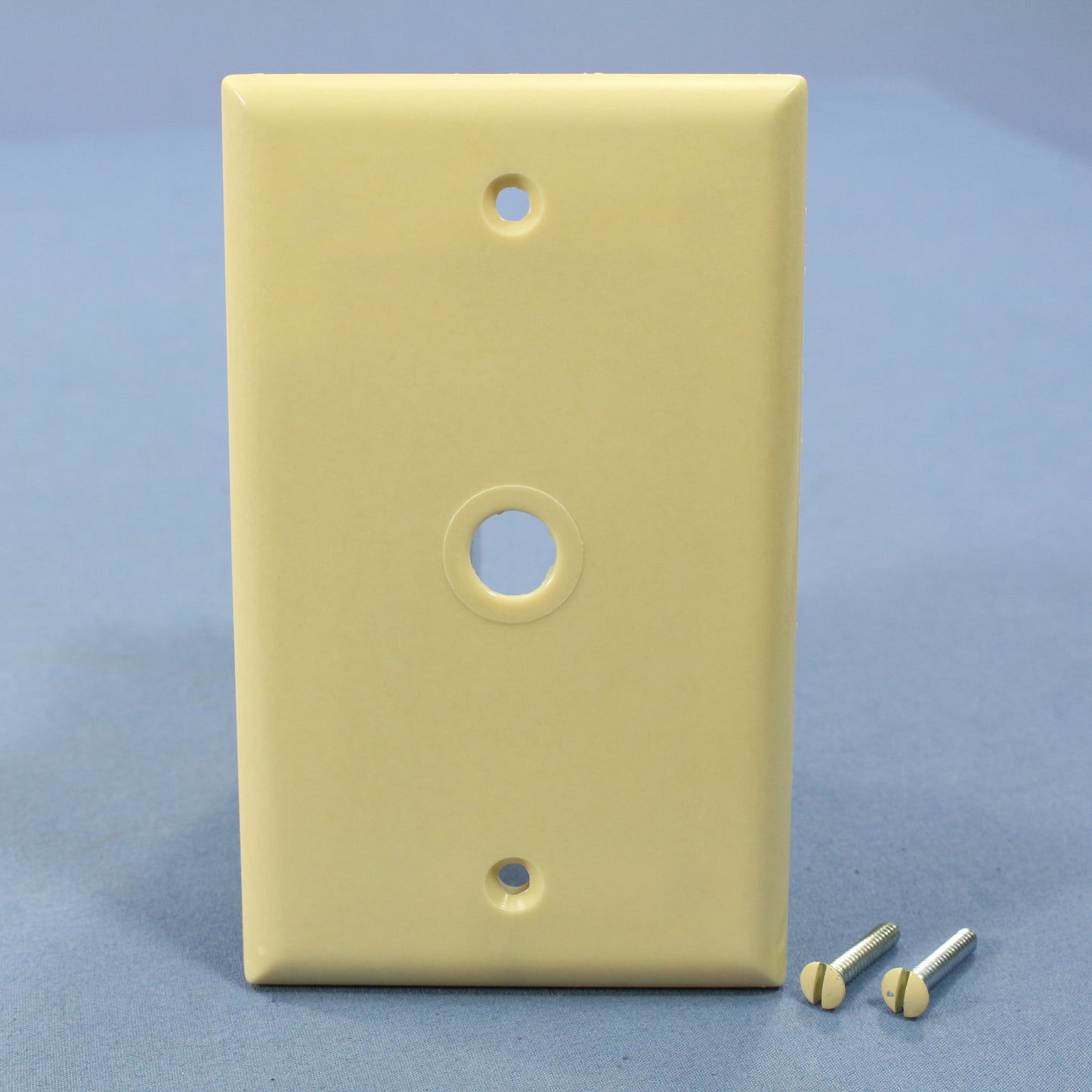 Eagle 2128V Ivory 1-Gang Telephone .375" Plastic Wallplates Cover Box Mount 25pc