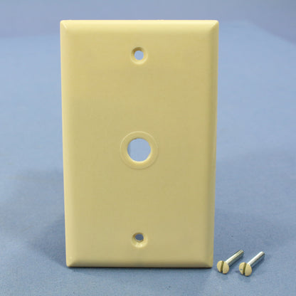 Eagle 2128V Ivory 1-Gang Telephone .375" Plastic Wallplates Cover Box Mount 25pc