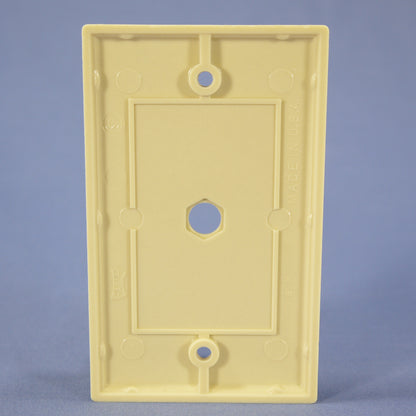 Eagle 2128V Ivory 1-Gang Phone .375" Hole Plastic Wallplate Cover Box Mount 4pcs