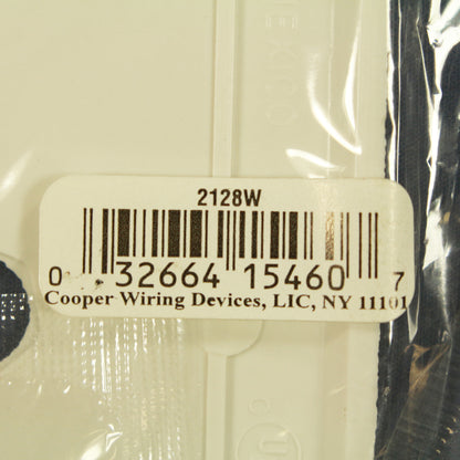 Eagle 2128W White 1-Gang Phone .375" Hole Plastic Wallplate Cover Box Mount 4pcs