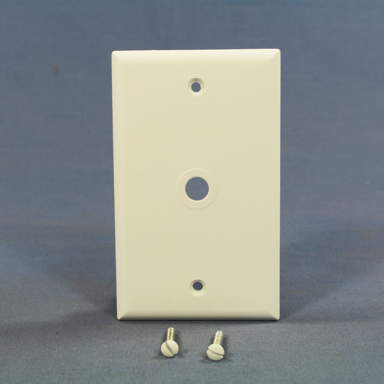 Eagle 2128W White 1-Gang Phone .375" Hole Plastic Wallplate Cover Box Mount 4pcs